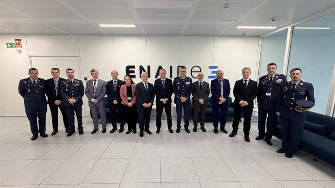 Enaire acoge en el centro de Madrid una reunión con el jefe de Estado Mayor del Ejército del Aire y del Espacio.