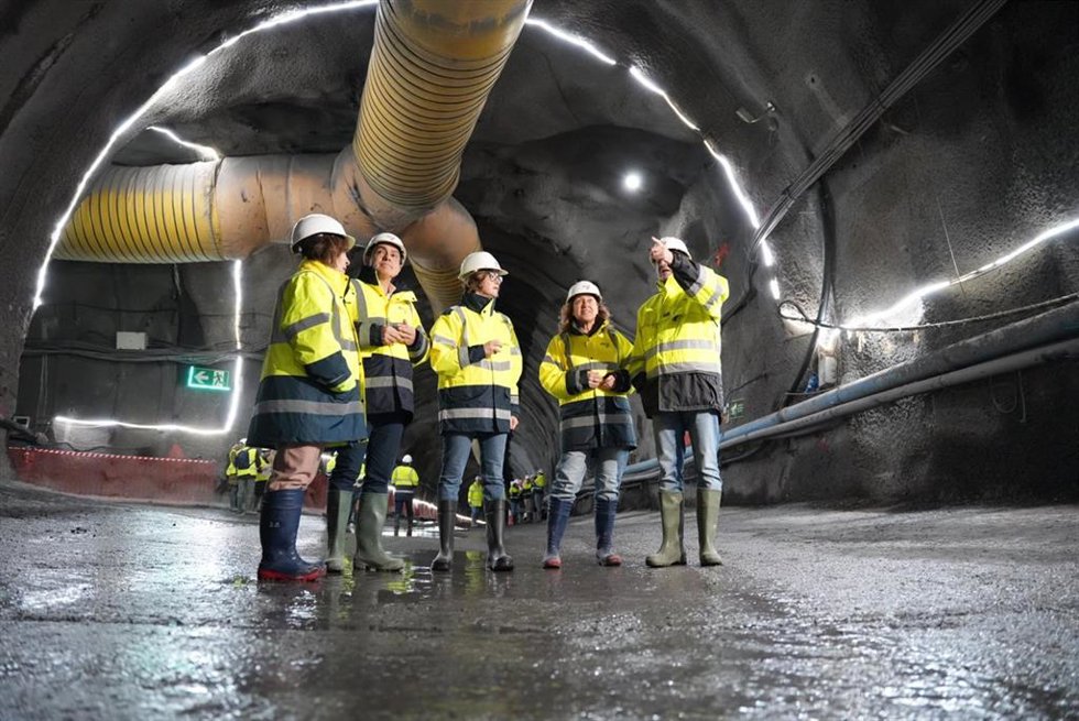Visita a las obras de la Línea 5 de Metro Bilbao