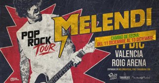 Cartel concierto Melendi
