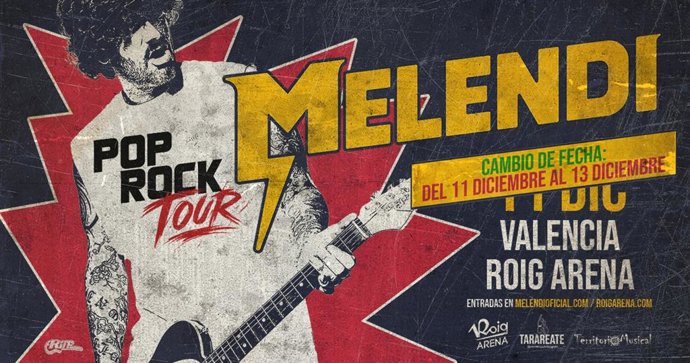 Cartel concierto Melendi