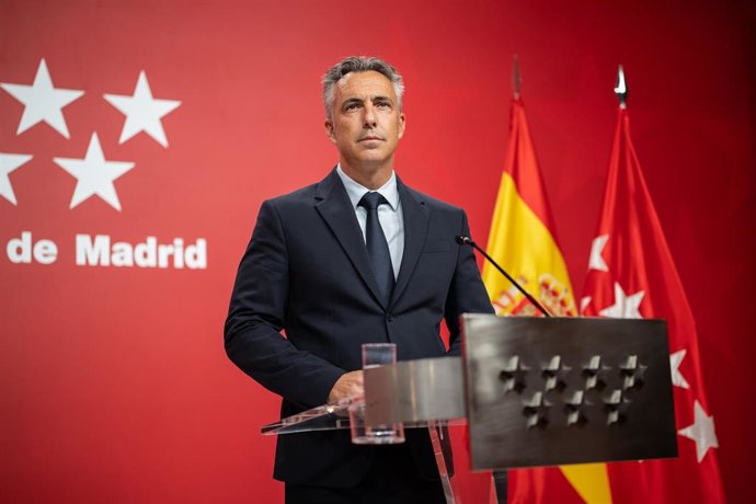 Archivo - El consejero de Medio Ambiente, Agricultura e Interior de la Comunidad de Madrid, Carlos Novillo.