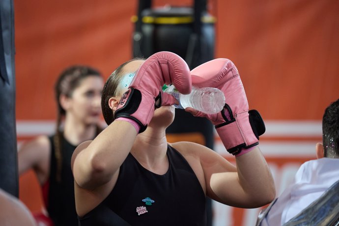 Imagen de recurso de una boxeadora