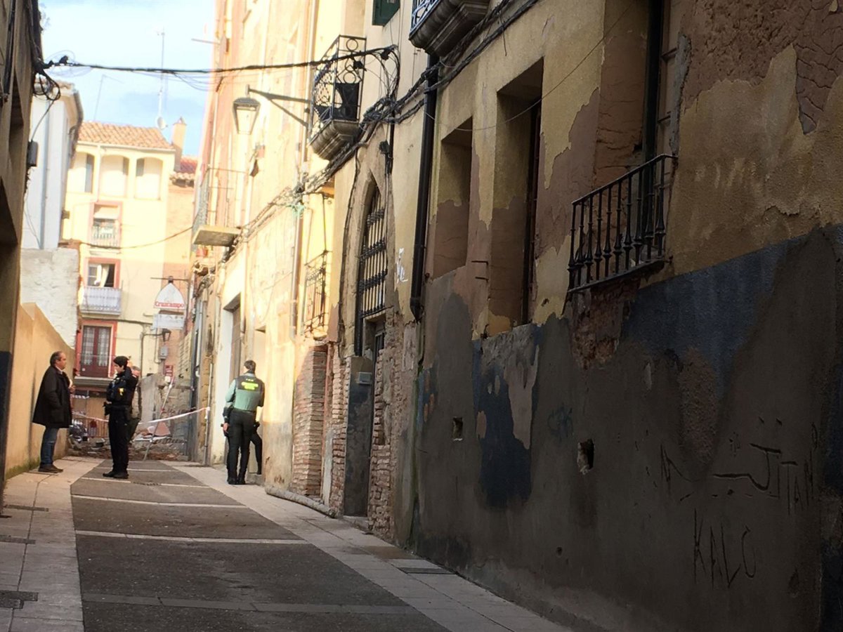 Nuevo derrumbe en el Casco Antiguo de Calahorra con cinco personas desalojadas