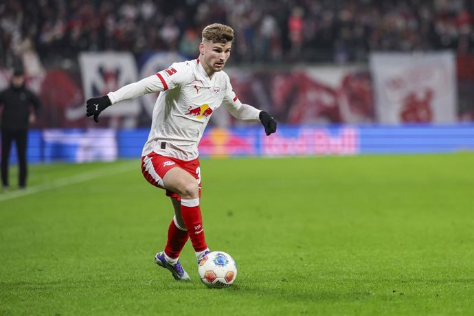 Archivo - FILED - 20 December 2025, Saxony, Leipzig: RB Leipzig's Timo Werner in action during the German Bundesliga soccer match between RB Leipzig and Bayer Leverkusen at Red Bull Arena. Photo: Jan Woitas/dpa - IMPORTANT NOTE: In accordance with the reg
