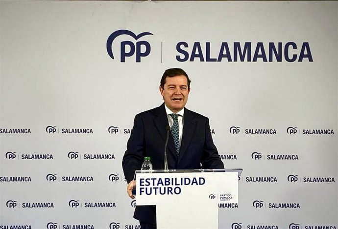 El presidente del PP de Castilla y León, Alfonso Fernández Mañueco.