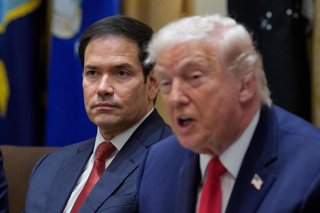 El secretario de Estado de EEUU, Marco Rubio, durante una reunión del gabinete presidido por Donald Trump