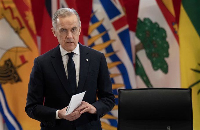 29 de janeiro de 2026, Ottawa, Ontário, Canadá: O primeiro-ministro Mark Carney toma seu lugar na Reunião dos Primeiros-Ministros em Ottawa, quinta-feira, 29 de janeiro de 2026.