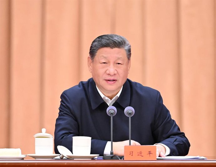 BEIJING, Jan. 20, 2026  -- Chinese President Xi Jinping, also general secretary of the Communist Party of China (CPC) Central Committee and chairman of the Central Military Commission, addresses the opening of a study session at the Party School of the CP