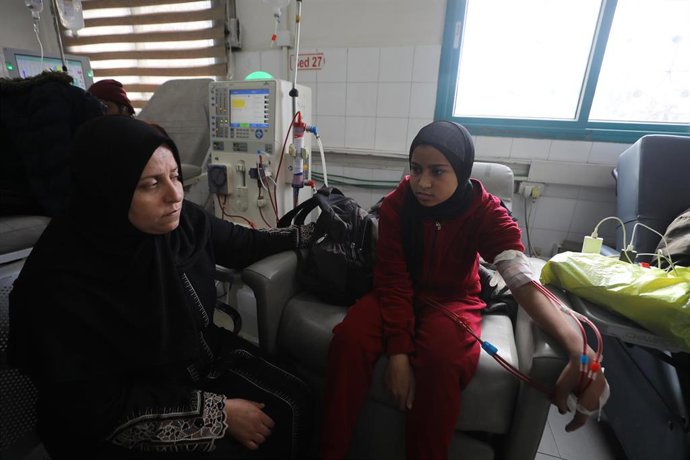 Imagen de archivo de pacientes en el hospital de Al Shifa (Gaza) 