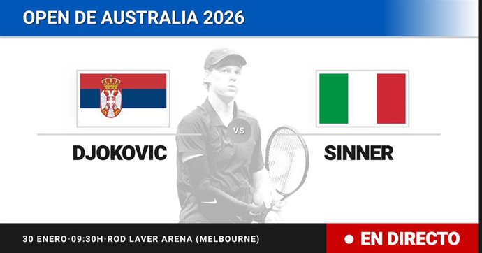 Novak Djokovic - Jannik Sinner: resumen y estadísticas del partido de Semifinal de Australian Open ATP