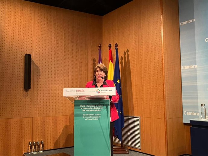 La subgobernadora del Banco de España, Soledad Núñez, este viernes en Palma.