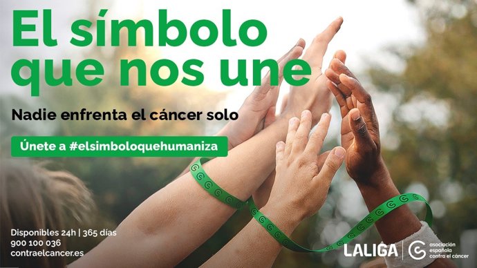 LaLiga y la AECC se unen en la campaña solidaria 'Brazaletes de la Esperanza'