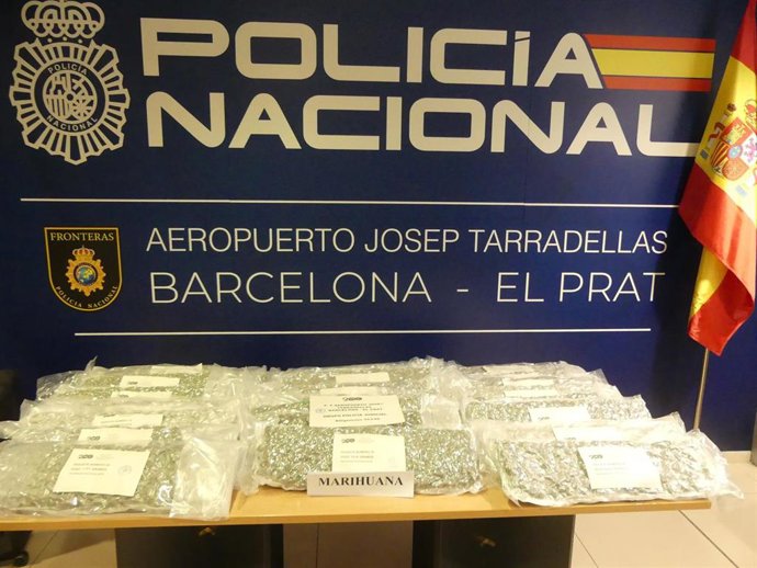 Incautación en el Aeropuerto de Barcelona.