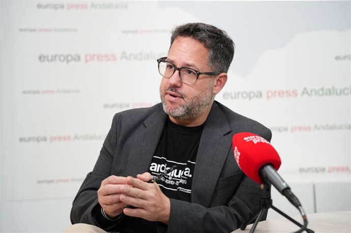 El portavoz de Adelante Andalucía y su candidato a la Presidencia de la Junta, José Ignacio García, en una imagen de archivo. 