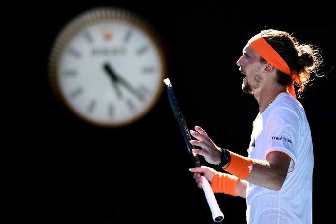 El tenista alemán Alexander Zverev durante su semifinal ante Carlos Alcaraz en el Abierto de Australia 2026