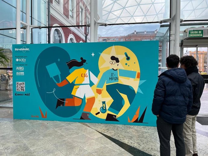 Imagem do mural que faz parte da campanha.