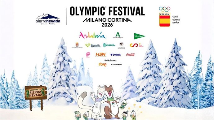 El Olympic Festival Milano-Cortina 2026 en Sierra Nevada, epicentro de los Juegos de invierno en España.
