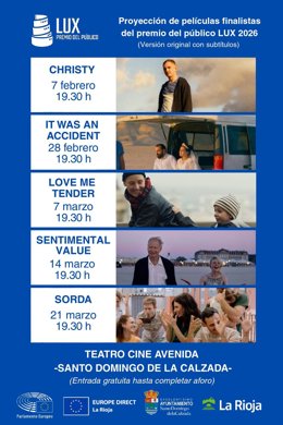 Santo Domingo acoge un ciclo de cine gratuito con las candidatas a los Premios del Público LUX del Parlamento Europeo