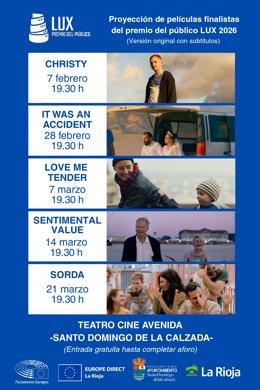 Santo Domingo acoge un ciclo de cine gratuito con las candidatas a los Premios del Público LUX del Parlamento Europeo