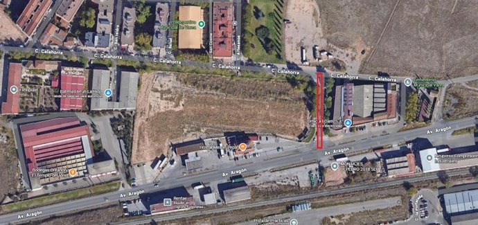 El entorno de la calle Calahorra y la avda. Aragón de Logroño, afectado al tráfico desde el próximo lunes por obras