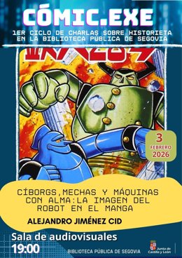 Cartel de la jornada dedicada al cómic.
