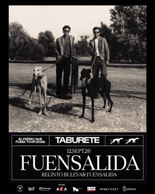 Cartel del concierto de Taburete en Fuensalida.