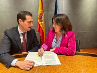 Los diputados nacionales populares por Segovia, María Cuesta y Pablo Pérez.