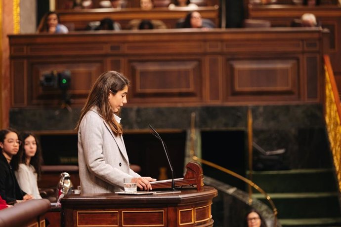 Leonor, una de las niñas participantes en la VIII edición de Infancia en el Congreso.