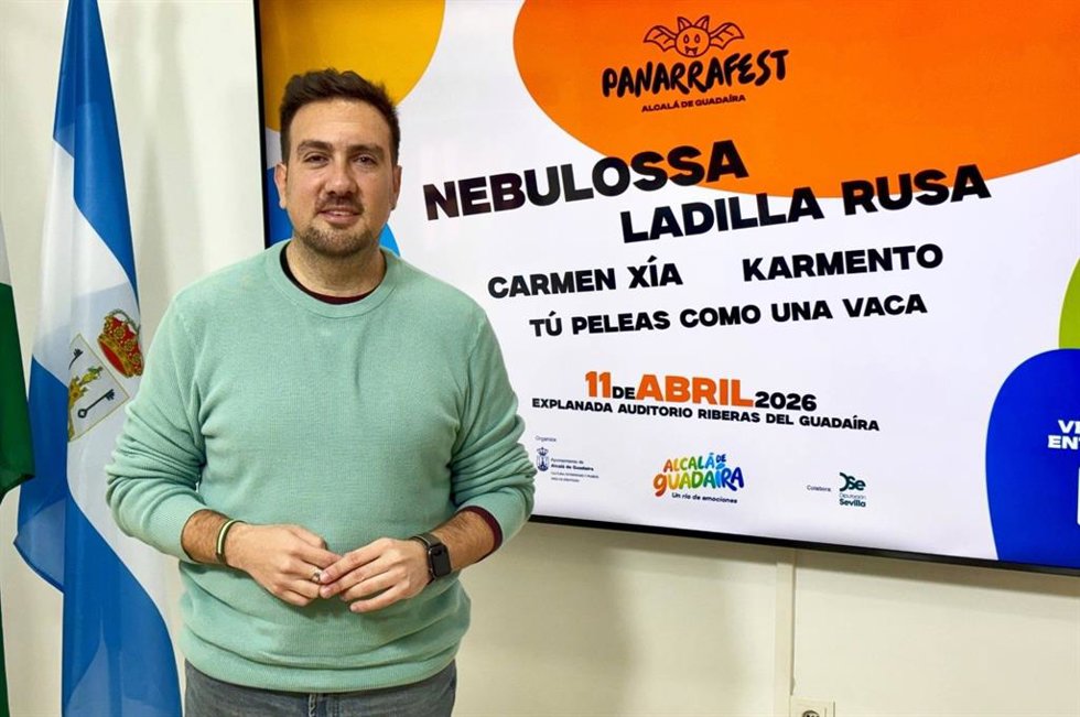 Rivas presenta el Festival de Música 'PanarraFest' de Alcalá de Guadaíra.