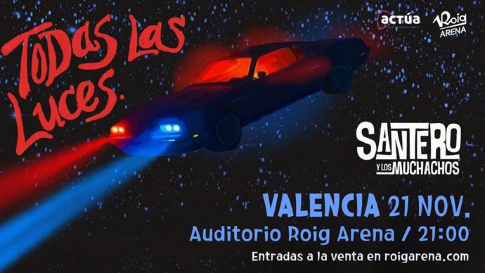 Cartel concierto Santero y los Muchachos