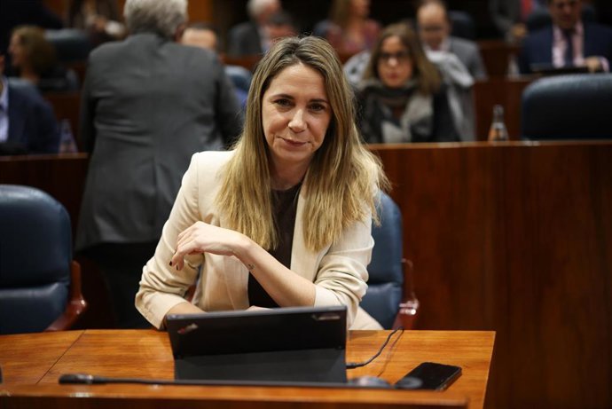 Archivo - La portavoz del PSOE en la Asamblea, Mar Espinar.