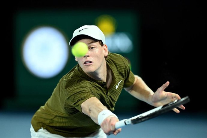 El tenista italiano Jannik Sinner durante el Abierto de Australia 2026