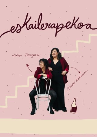 'Eskailerapekoa' Bakarrizketa Ikuskizunaren Kartela