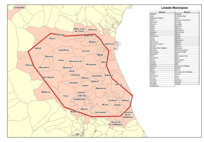 Emergencias remite a la jueza de la dana el listado de municipios a los que se remitió el ES-Alert 710 de las 20.57h