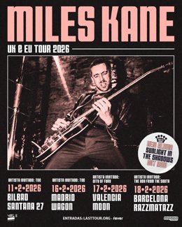 Cartel de la gira de Miles Kane.