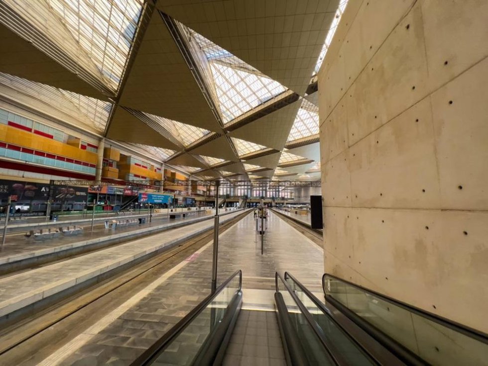 Estación de Delicias, en Zaragoza.