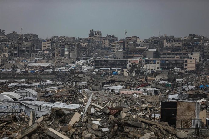 Ciudad de Gaza tras la ofensiva israelí