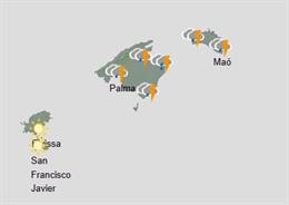 Predicción meteorológica para hoy, sábado 31 de enero, en Baleares: chubascos, granizo y nieve en la Serra de Tramuntana