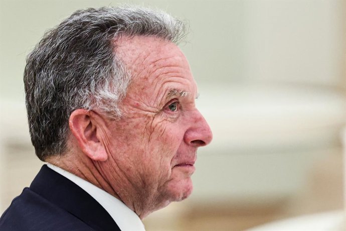 Archivo - Arquivo - RÚSSIA, MOSCOU - 2 DE DEZEMBRO DE 2025: Steve Witkoff, enviado especial do presidente dos Estados Unidos, mantém conversações com Vladimir Putin, presidente da Rússia, no Kremlin, em Moscou.