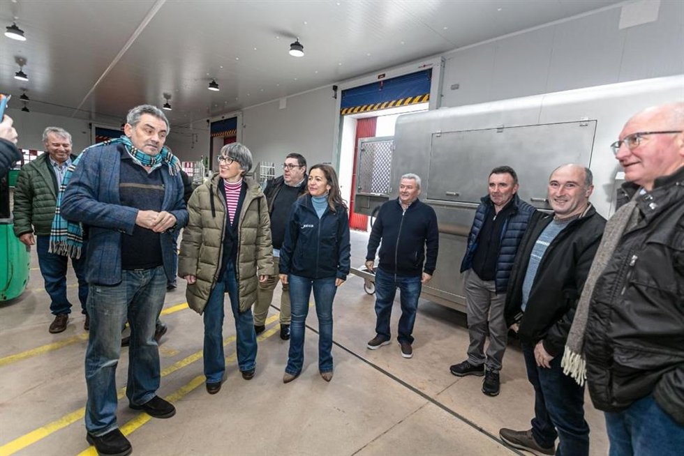Villaverde, durante la visita.