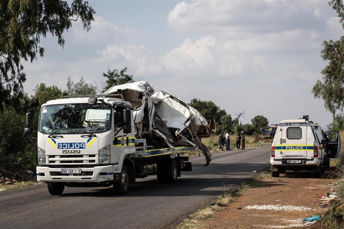 Accidetne de camión en Johannesburgo, Sudáfrica (archivo)