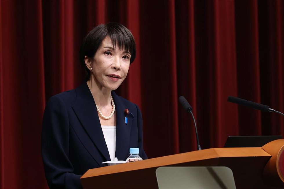La primera ministra de Japón, Sanae Takaichi. 