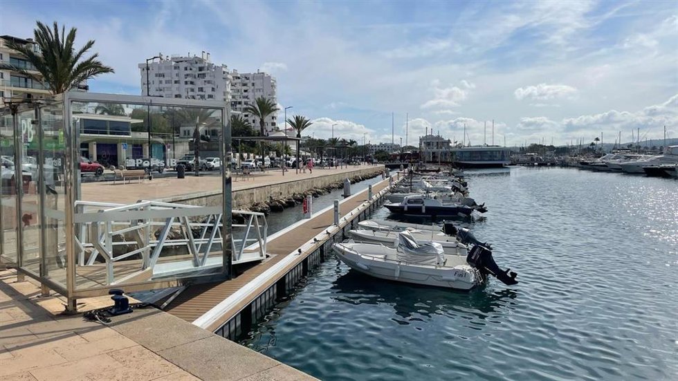 Un puerto de Ibiza.