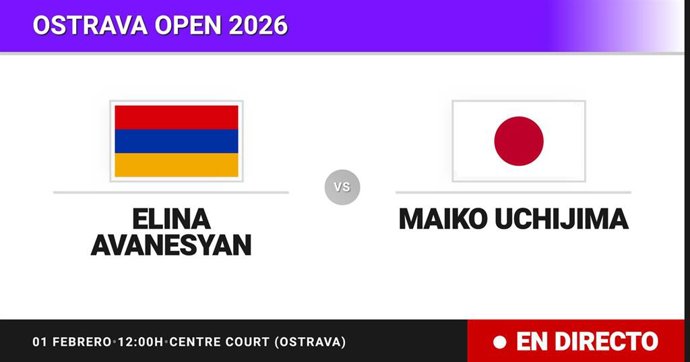 Elina Avanesyan - Maiko Uchijima: resumen y estadísticas del partido de Dieciseisavos de final de Ostrava Open