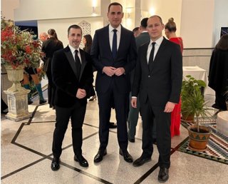 El vicepresidente primero de la Diputación de Jaén, Juan Latorre, en la gala de los V Premios Carmen.