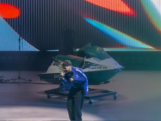 El rapero Delaossa con el brazo en cabestrillo tras caerse en su concierto en el Movistar Arena. 31/01/2026