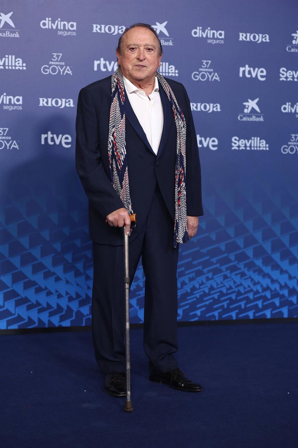 Archivo - El actor Fernando Esteso posa en la alfombra roja previa a la gala de la 37 edición de los Premios Goya, en el Palacio de Congresos y Exposiciones FIBES, a 11 de febrero de 2023, en Sevilla, Andalucía (España).