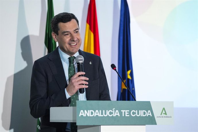 Imagen de archivo del presidente de la Junta de Andalucía, Juanma Moreno.