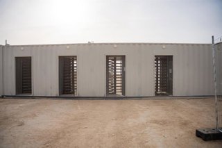 Control israelí en el paso fronterizo de Rafá, en la Franja de Gaza