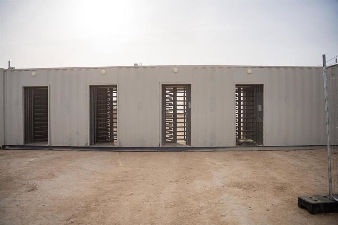 Controle israelense na passagem fronteiriça de Rafah, na Faixa de Gaza